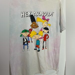 Nickelodeon, tie-dye T-shirt, 90’s Cartoons, Hey Arnold